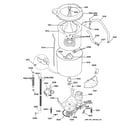GE WSM2780DAWWW tub & motor diagram
