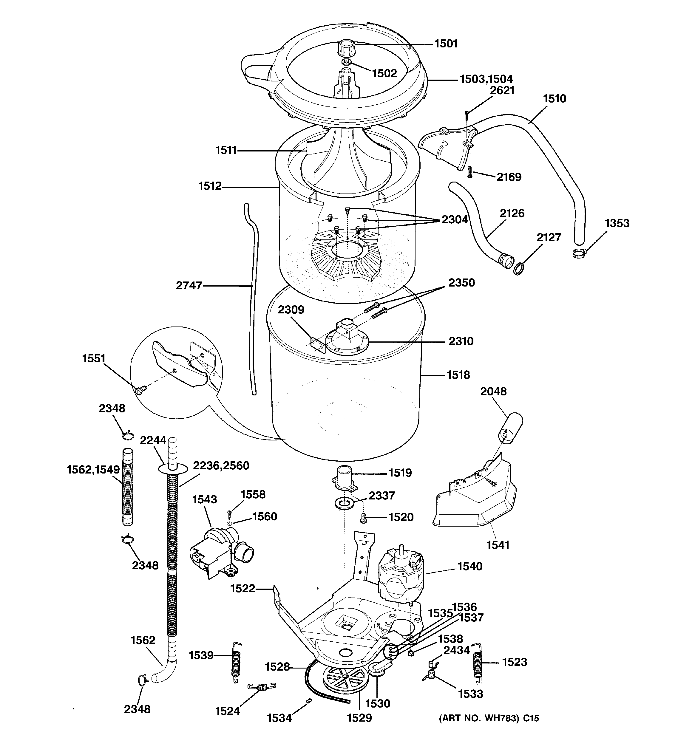 Tub & motor