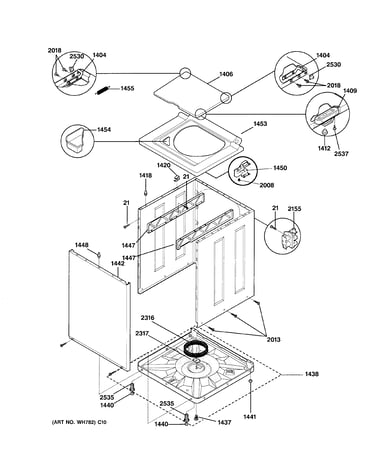 Cabinet & top panel