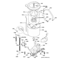 GE WSM2780DBWWW tub & motor diagram