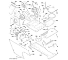 GE WSM2780HAWWW motor, blower & belt diagram