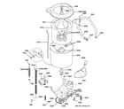 GE WSM2780WDWWW tub & motor diagram