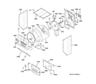 GE WSM2780WEWWW door & drum parts diagram