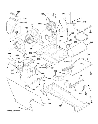 Motor, blower & belt