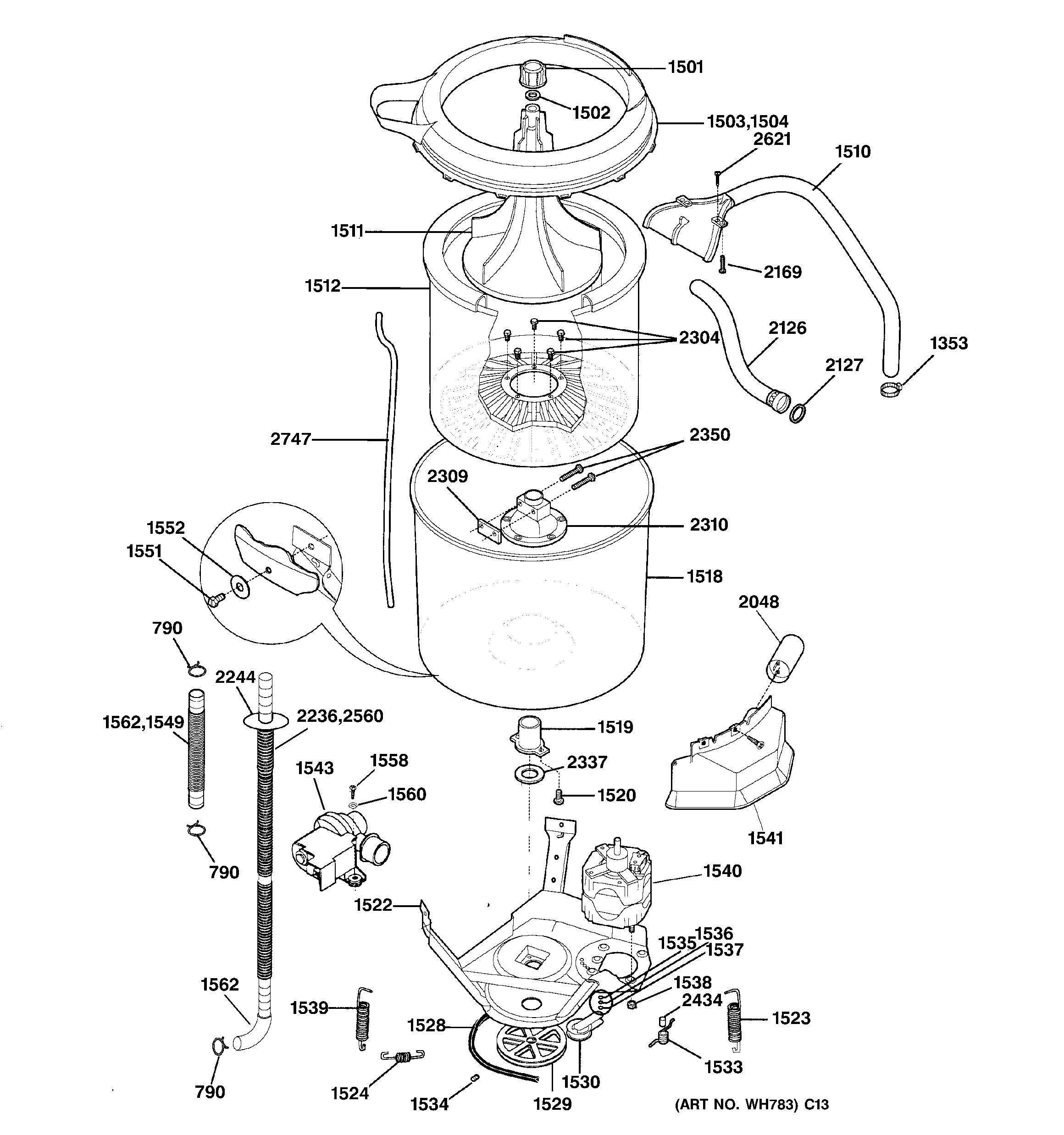 Tub & motor