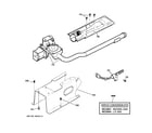 GE DPVH890GJ0MG gas valve & burner assembly diagram