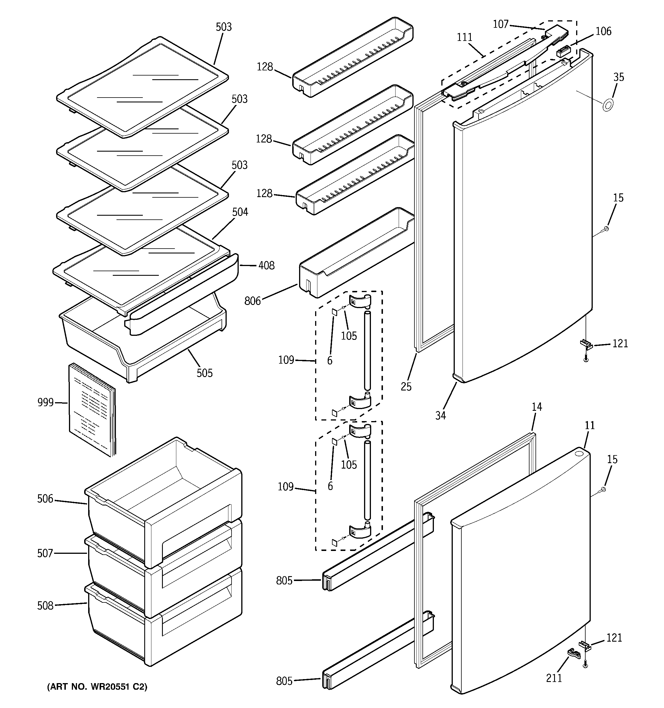 Doors & shelves