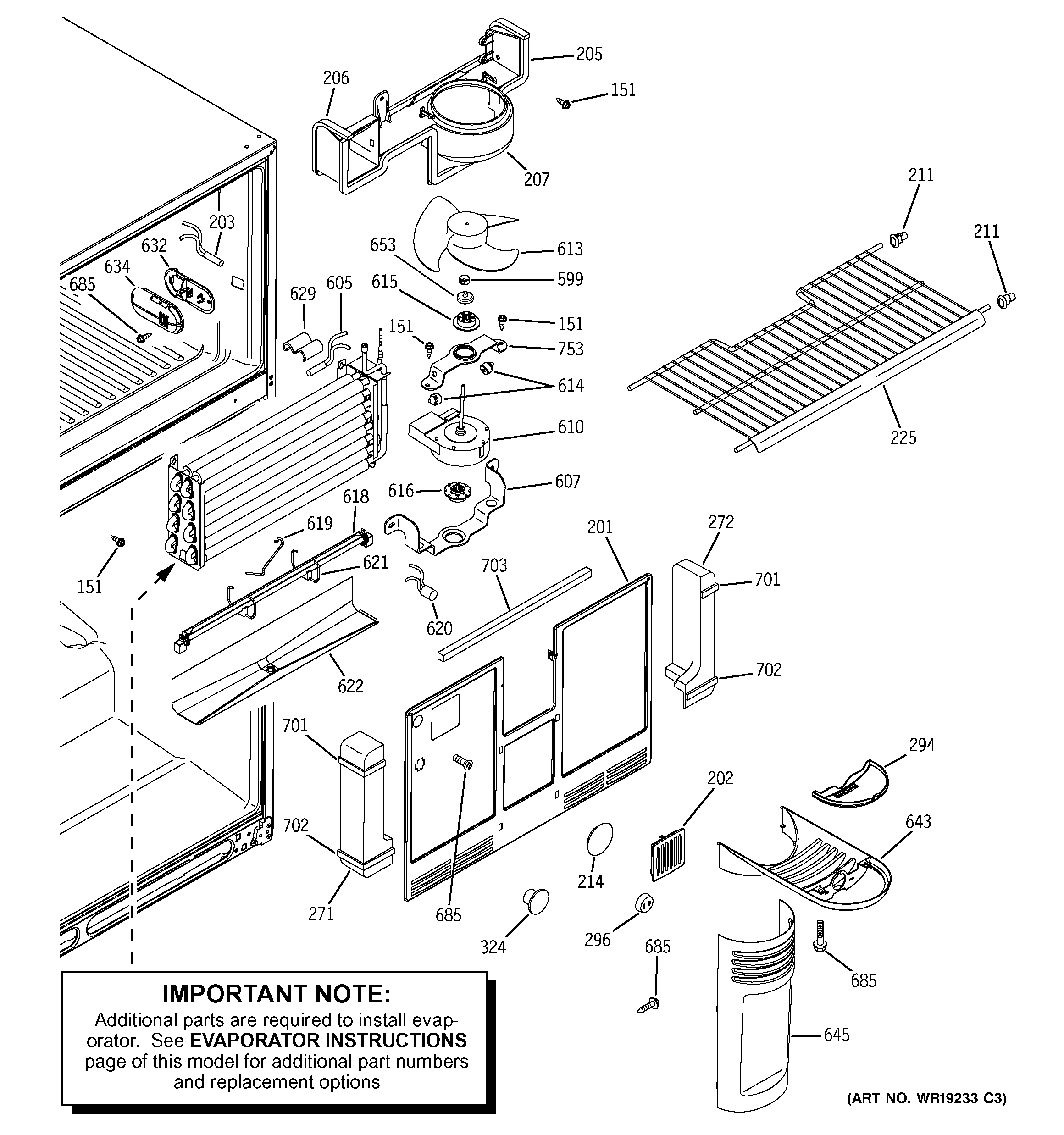 Freezer section