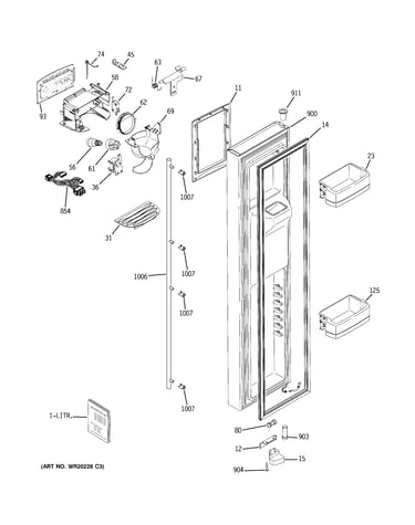 Freezer door
