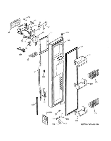 Freezer door