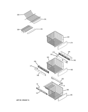 Freezer shelves