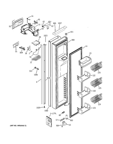 Freezer door