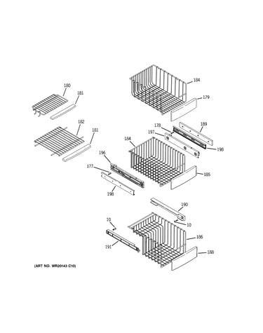 Freezer shelves