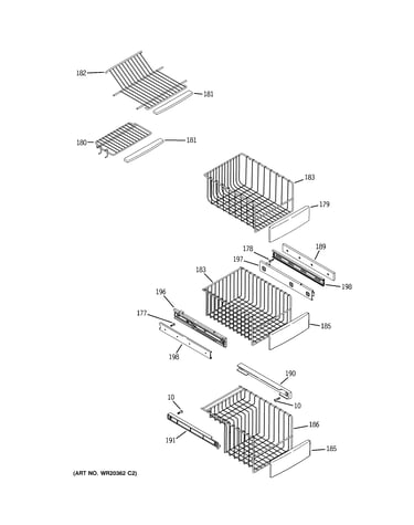 Freezer shelves