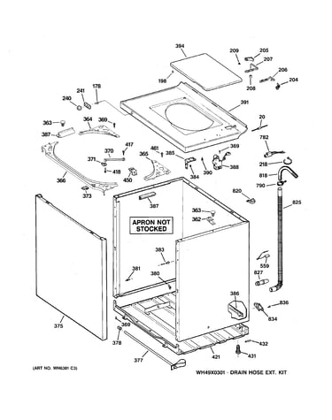 Cabinet, cover & front panel