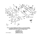 GE WMCD2050J0WC backsplash & coin box assembly diagram