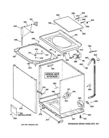 Cabinet, cover & front panel