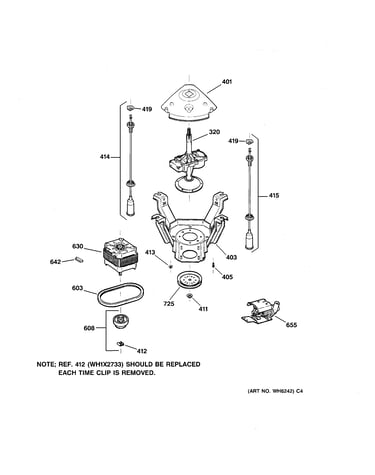 Suspension, pump & drive components