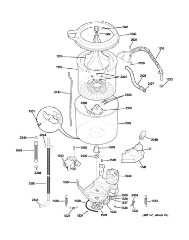 Tub & motor