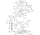 GE WSM2780HDWWW tub & motor diagram