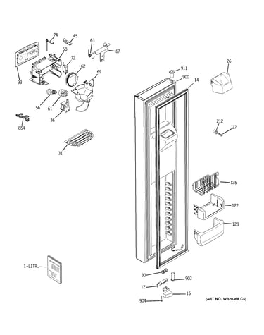 Freezer door