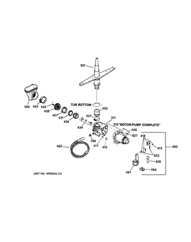 Motor-pump mechanism