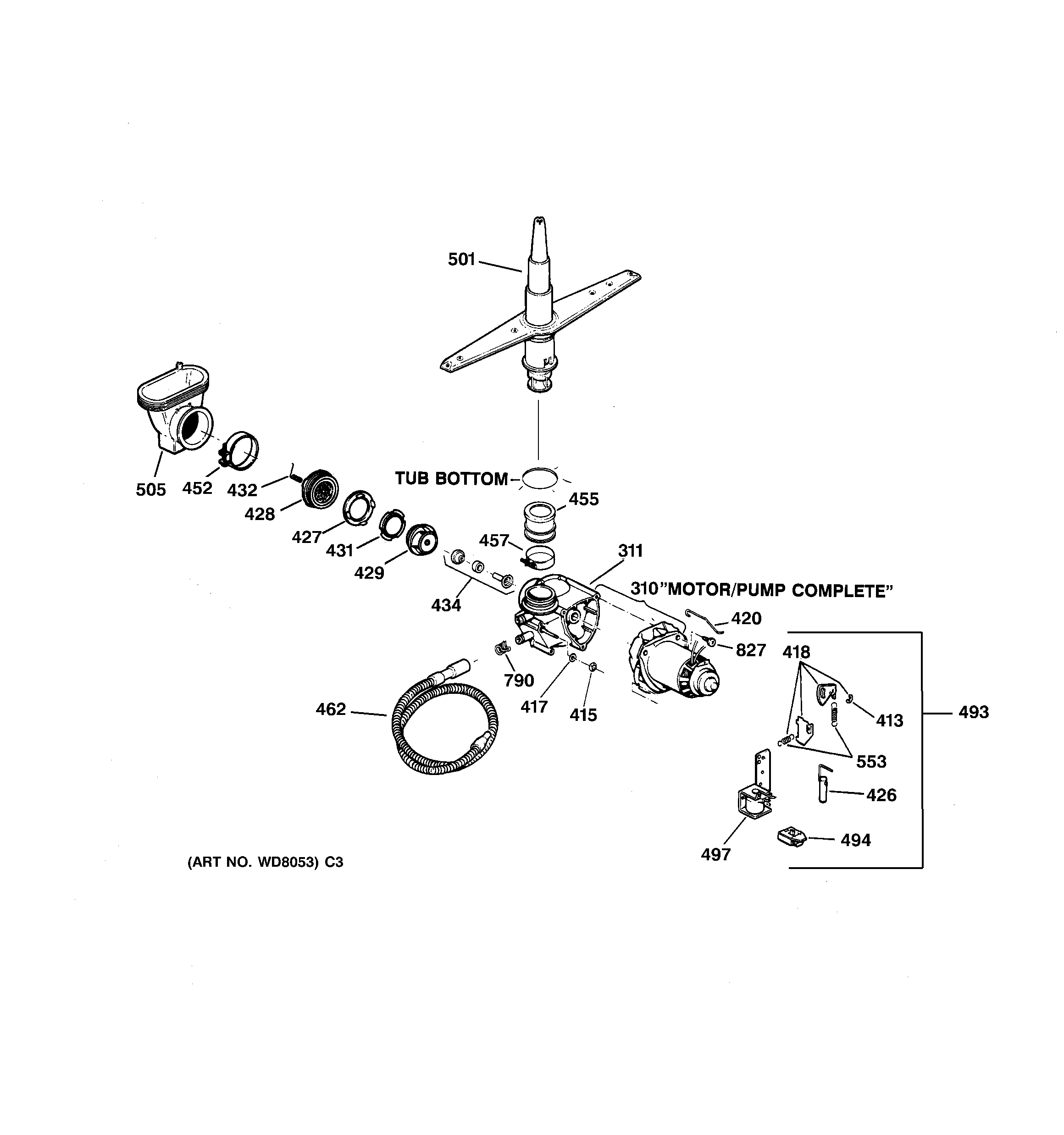 Motor-pump mechanism