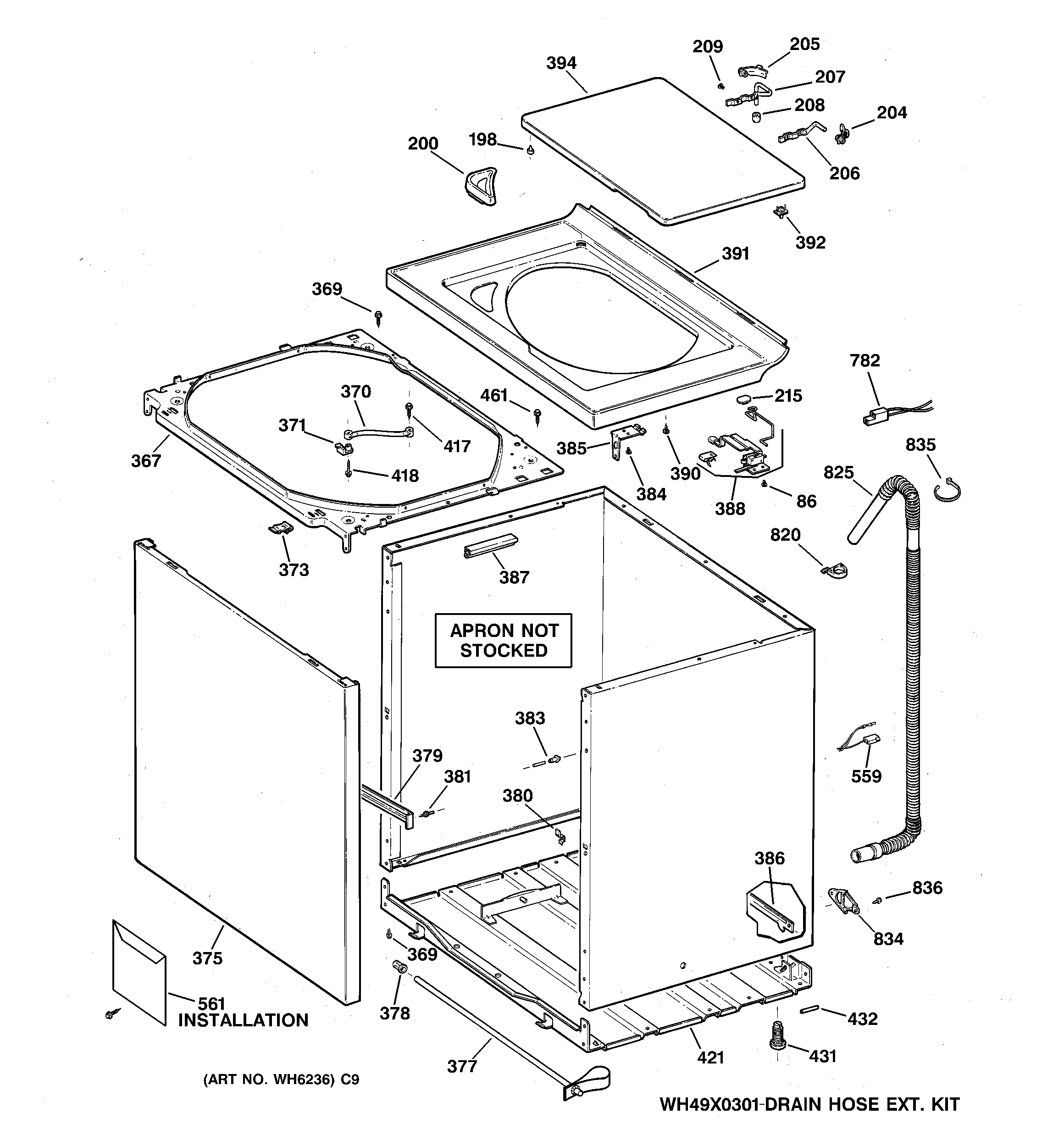 Cabinet, cover & front panel