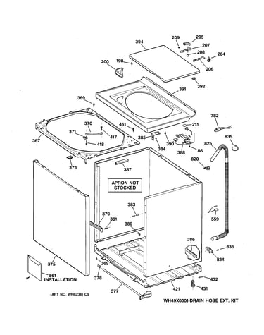 Cabinet, cover & front panel