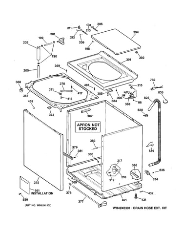 Cabinet, cover & front panel