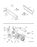 Backsplash, blower & motor assembly