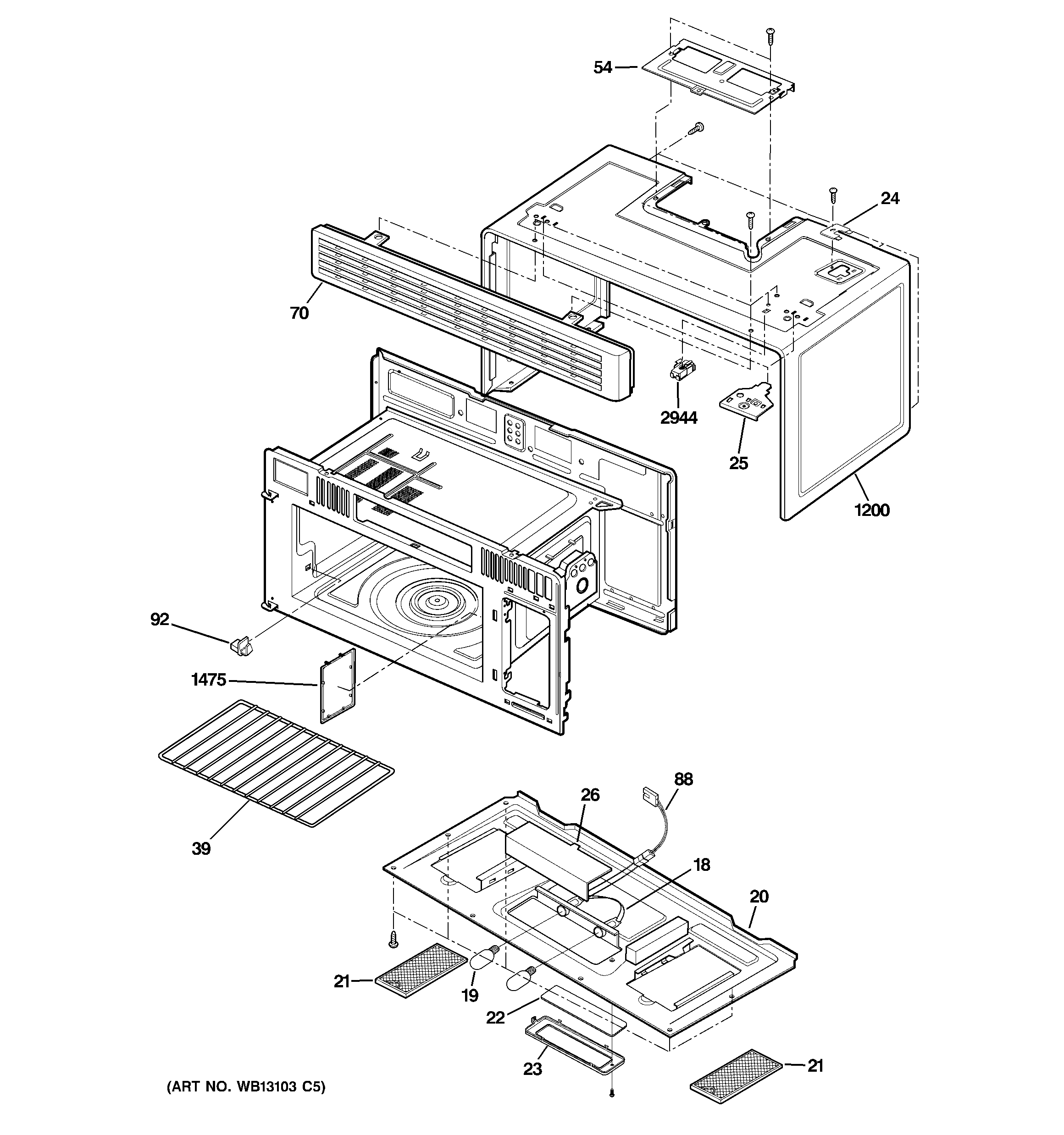 Oven cavity parts