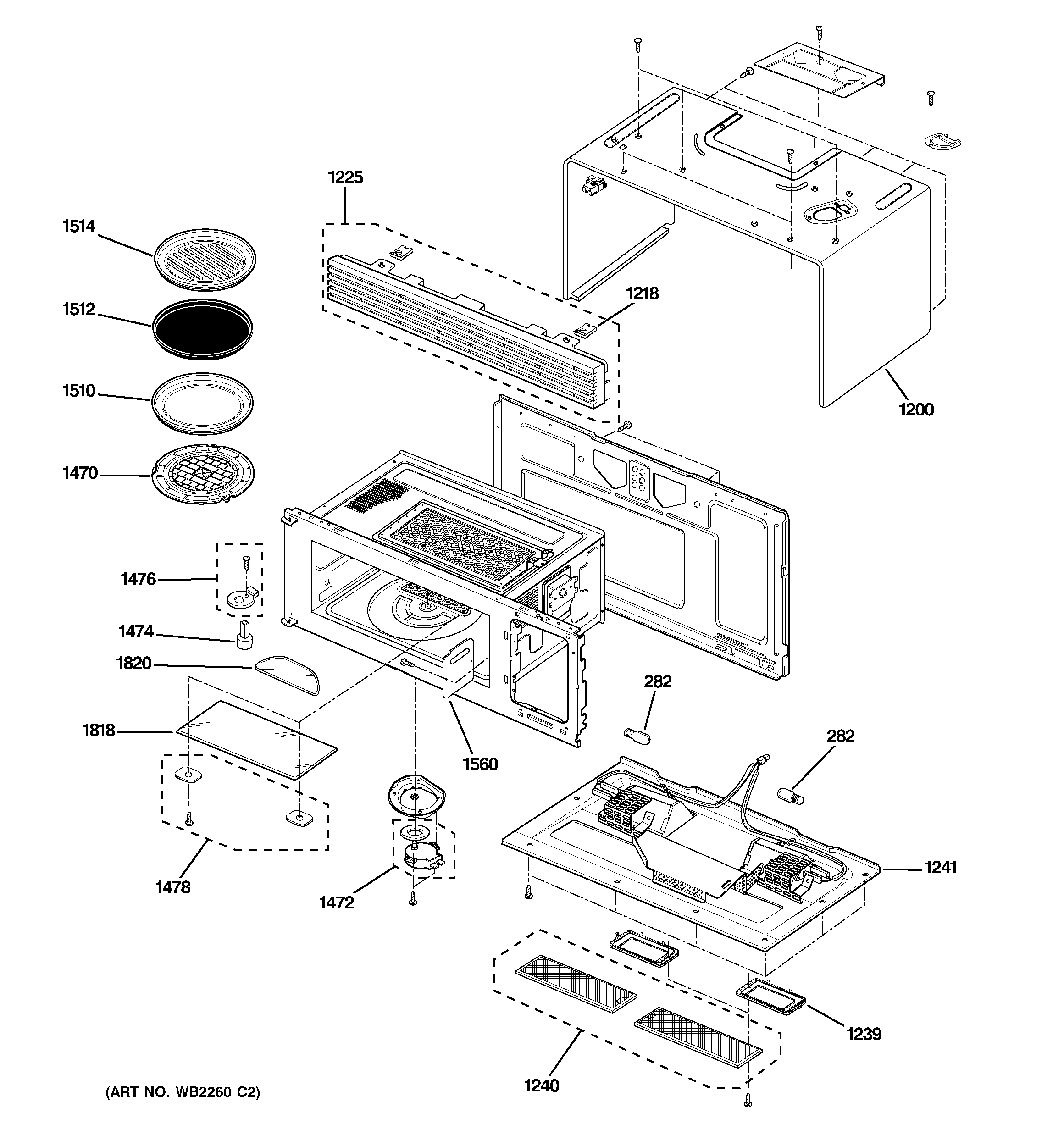 Oven cavity parts