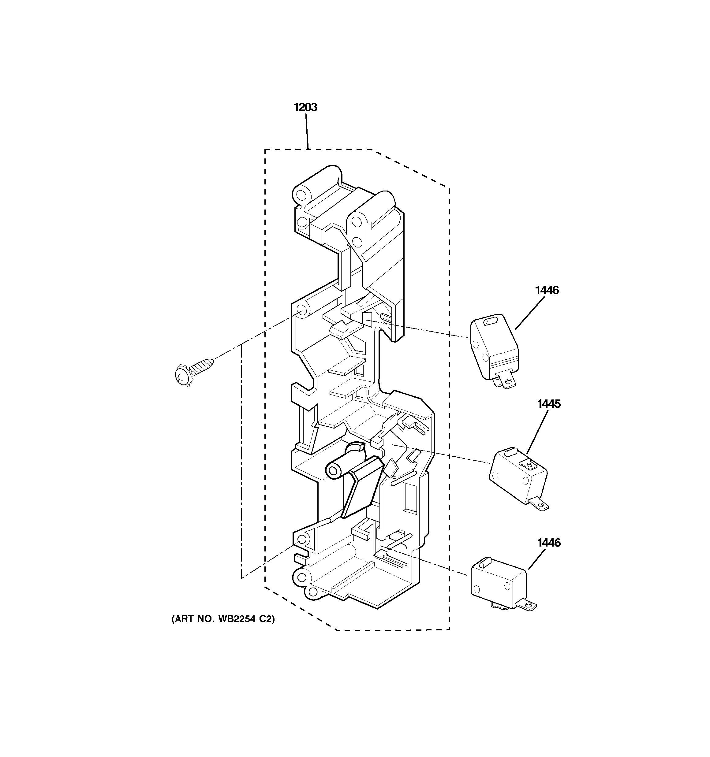 Latch board parts