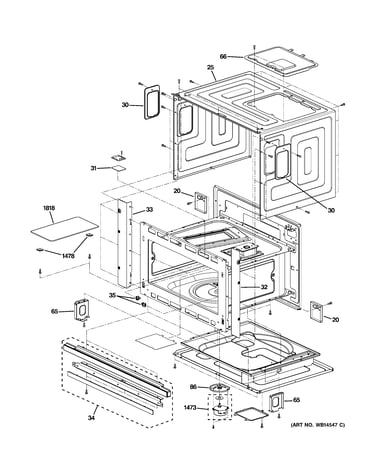 Oven cavity parts