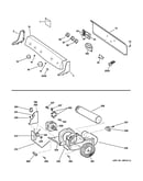 Backsplash, blower & motor assembly