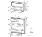 GE GTT18BBSDRCC doors diagram