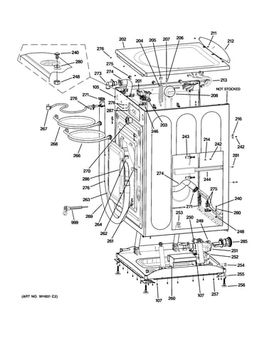 Cabinet & top panel