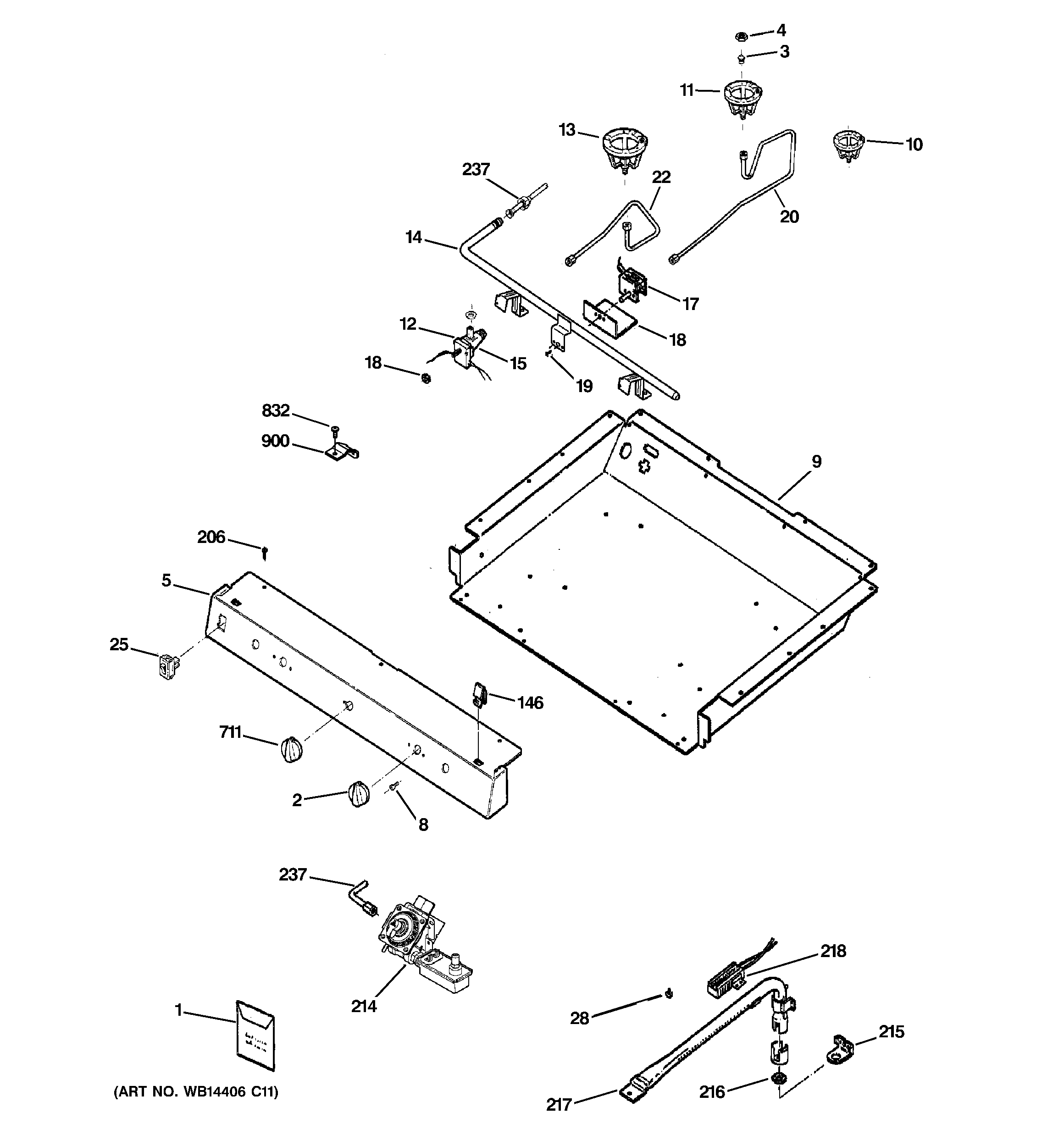 Gas & burner parts