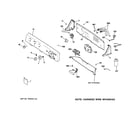 Hotpoint HLSR1090J5WW controls & backsplash diagram