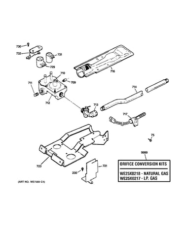 Gas valve & burner assembly