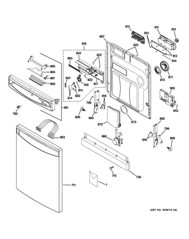 Escutcheon & door assembly