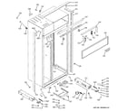 GE ZISB480DRA case parts diagram
