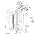 GE ZISB480DRE fresh food section diagram