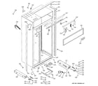 GE ZISB480DRE case parts diagram