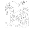 GE DSHF9NGYACBB ice maker & dispenser diagram