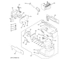 GE GSHS9NGYACSS ice maker & dispenser diagram