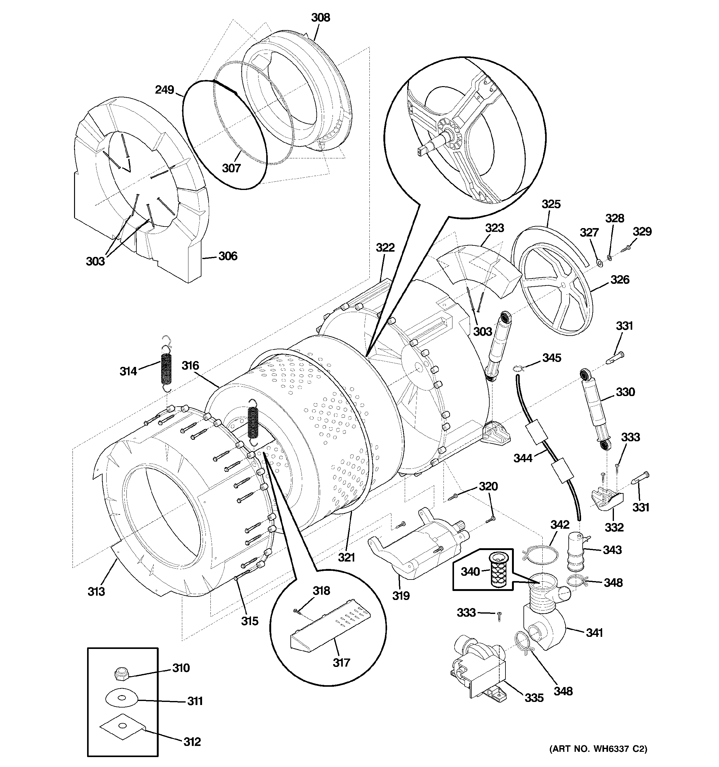 Tub & motor