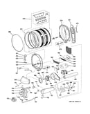 Drum, motor & blower