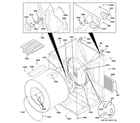 GE DPXH46EF0WW cabinet & drum diagram